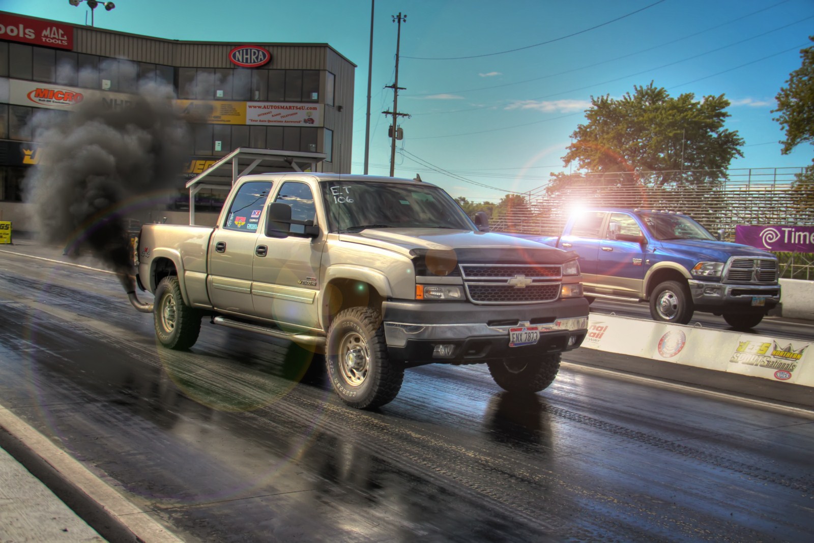 Diesel Motorsports DIESEL Drag Racing vs Sled Pulling who wins!